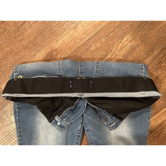 Democracy Womens Jeans Gray Size 14 Ab Technology Mid-Rise Cropped Skinny Casual - Picture 3 of 4